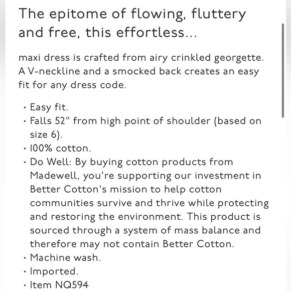 Madewell Tie Back Flutter Sleeve Tiered Midi Dress White Cottagecore 00 NEW - Picture 4 of 12